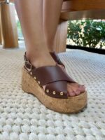 SANDALIA MELINA MARROM