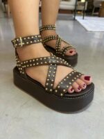 SANDALIA BERTA MARROM - Imagem 2