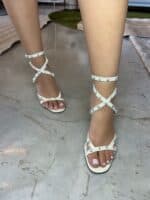 SANDALIA BIANCA OFF WHITE